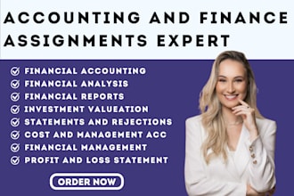 do accounting and finance assignments financial analysis reports excel project