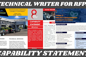 design federal government capability statement for business info sam gov rfp