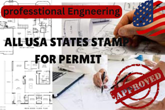 do pe stamp structural plans for city permits in california texas nationwide