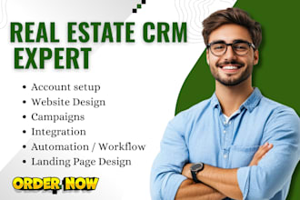 set up real estate crm lofty crm, boldtrail, kvcore, chime, follow up boss, idx