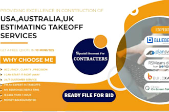 provide precise construction building estimates