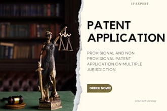 draft and file your provisional and non provisional patent as your ip attorney