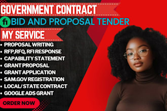write winning rfp, rfq, rfi, bid proposal, contract or grant proposal