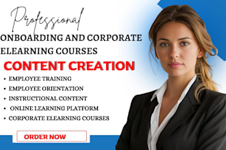 create employee training, onboarding and corporate elearning courses now
