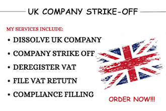 strike off uk ltd, dissolve uk ltd, close a uk ltd company, deregister vat