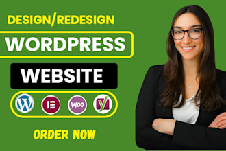 design wordpress business website or develop custom wordpress website