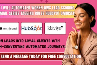 automated workflows lead scoring email series tagging rules hubspot omnisend