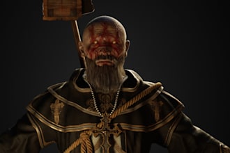 create 3d realistic character, game assets, 3d metahuman, avatar, rig for game