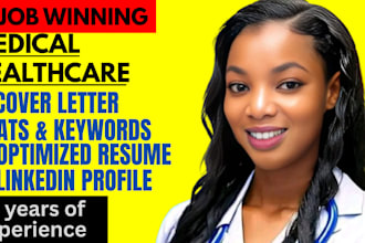 write professional resumes and cover letters for healthcare  professionals