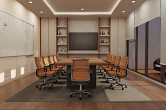 do detail office interior, coworking space,restroom design,luxury vitrine shelve
