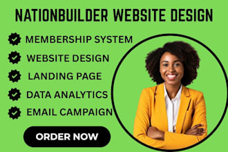 design and customize nationbuilder website professionally political website