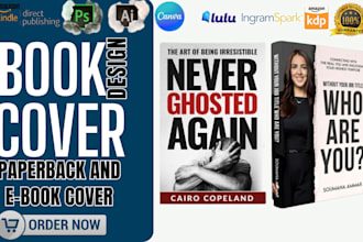 do amazon kdp book formatting, book cover design, book layout design paparback