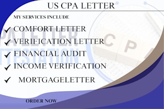 do CPA letter financial statement profit  loss for mortgage  income verification