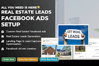 create real estate facebook ads campaign motivated seller leads generation