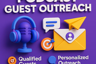 find podcast guest outreach and booking for your show and podcast promotion
