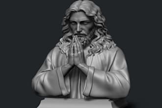 sculpt 3d figurine, 3d miniature, action figure, tabletop game figure in zbrush