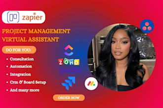 do make com monday crm clickup asana trello hubspot zoho wrike zapier automation