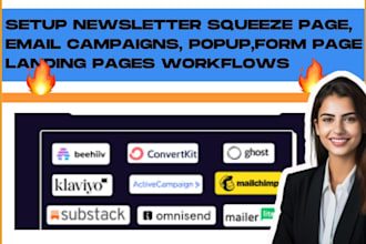 setup hubspot klaviyo mailchimp newsletter email campaigns email templates flows