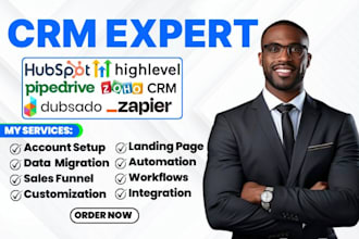 hubspot gohighlevel automation pipedrive zoho lofty dubsado zapier integration
