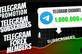 grow 900k telegram forex subscriber run approve telegram ads, telegram promotion