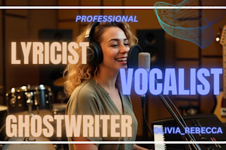 be your female singer soul, jazz rnb pop vocalist, music producer
