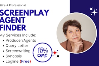 find targeted literary agents for your screenplay or movie script submission
