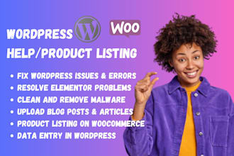 do wordpress content upload data entry product listing blog post wordpress help