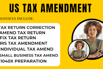file amended US tax returns, business tax return, form 1120, 1040, 5472 to irs