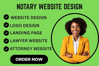 do notary website notary landing page design law firm, attorney lawyer website