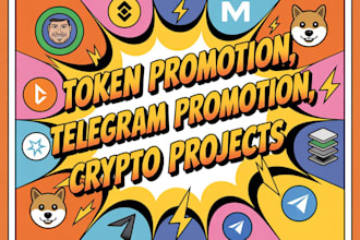 promote your crypto pump token, dex, ico, hype or meme coin on telegram