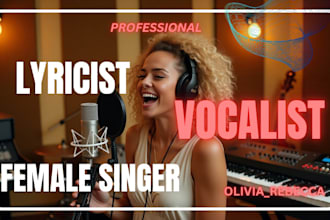 be your female gospel, rnb, metal, pop, vocalist, choir singer, christian singer
