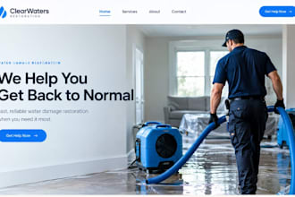 build squarespace property restoration website  mold and fire damage restoration