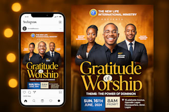 do church, business, event, real estate, book release promotional flyers design
