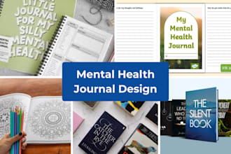 mental health journal design selfcare planner coloring book etsy digital product