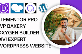 design clone customize wordpress website on elementor pro oxygen divi wpbakery
