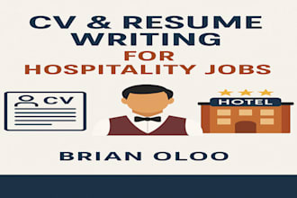 write, design a professional hospitality CV and cover letter