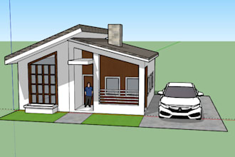 model houses and designs in sketchup for projects