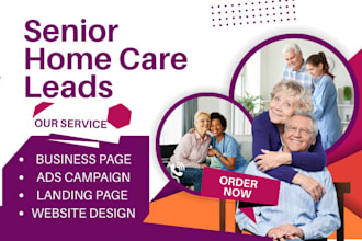 home care leads health care website elderly care leads