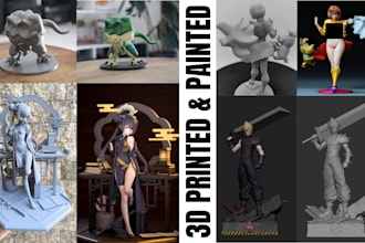 do 3d print and paint action figure miniature warhammer 40k bust diorama models
