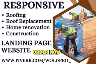 design best commercial roofing website hvac construction home renovation website