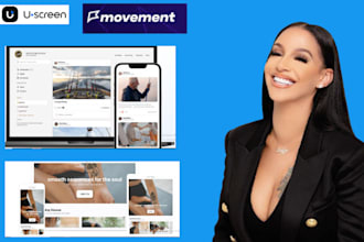 build and customize movement so uscreen site mobile web app video uplaoding USA