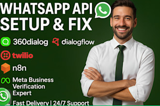 fix setup 360 dialog twilio n8n dialogflow fix meta business number verification