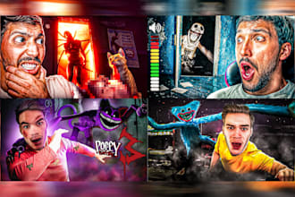 make thumbnails horror gaming for your channel youtube