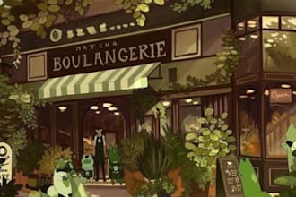 create a stunning pixel art background, scenery, illustrationn