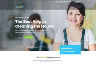 build commercial cleaning website office cleaning website residential website
