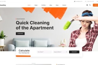 cleaning service website, booking koala, office cleaning, booking koala website