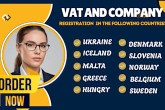 vat company registration in belgium iceland, malta greece slovenia ukraine more