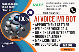 build multilingual ai chatbot, vapi calling agent, retell voice using twilio API
