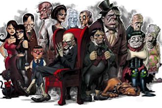 draw vintage horror comic illustration retro comic book vintage poster nsfw