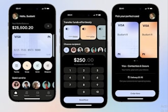fintech app neobank app payment app wallet app loan app money transfer app figma